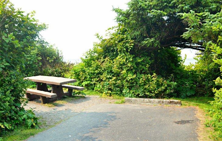 Camping con vista al océano en Kalaloch Campground