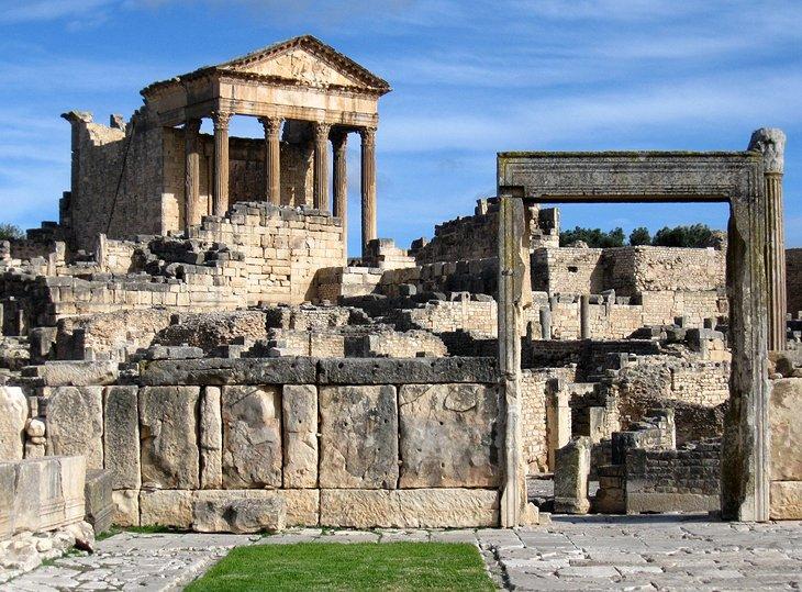 Die Ruinen von Dougga