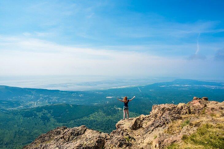 Aussichtspunkt auf dem Flattop Mountain Trail
