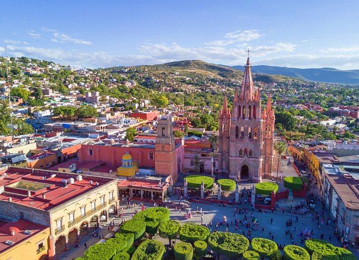 Vue aérienne de San Miguel de Allende