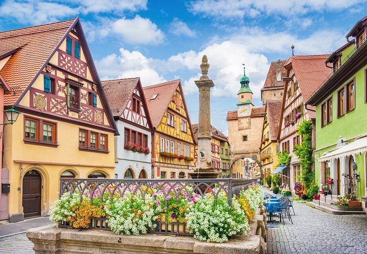 Rothenburg medieval en verano