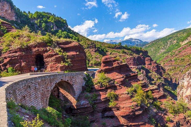 Gorges de Daluis en los Alpes Marítimos