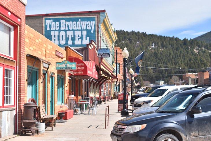 Centro de Philipsburg, a 75 millas de Missoula