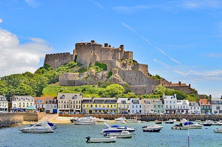 Mont Orgueil Castle auf der Insel Jersey