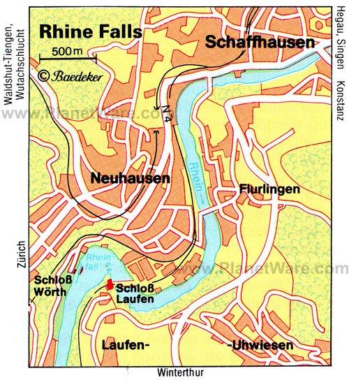 Chutes du Rhin - Plan d'implantation