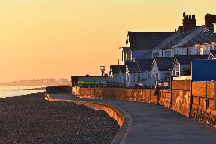Sandgate, Kent al atardecer