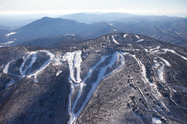 Vista aérea de Wintergreen Mountain, Virginia