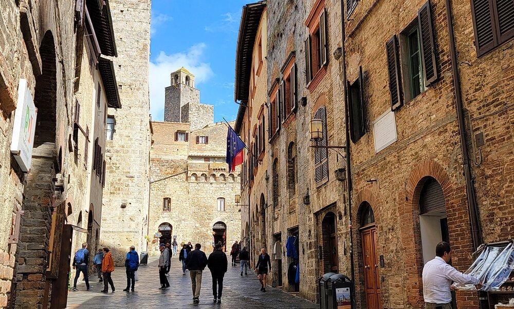 Una calle en San Gimignano |