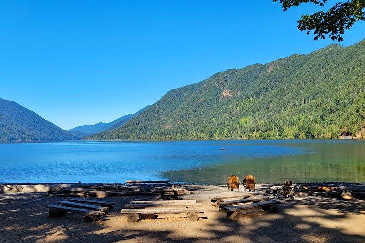 Lago Crescent, a 32 kilómetros al oeste de Port Angeles