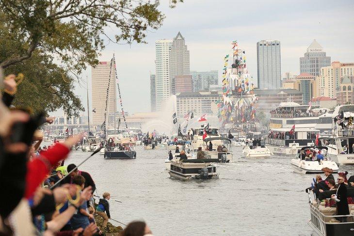 Gasparilla Pirate Fest, Tampa, Florida, en 2019