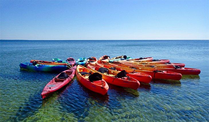 Kayaks en Sister Bay