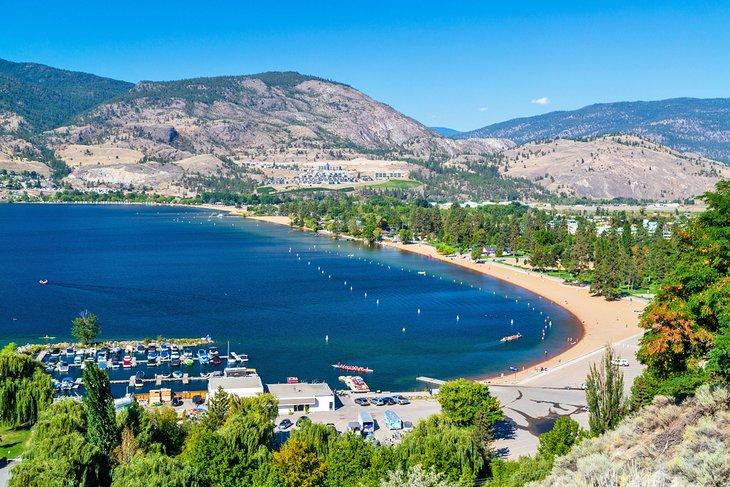 Plage de Penticton au parc du lac Skaha