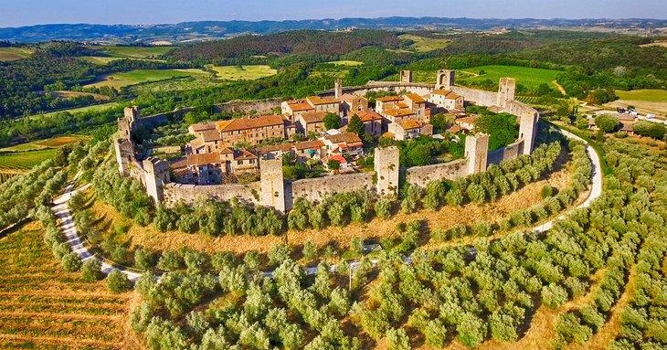 Vista aérea de Monteriggioni