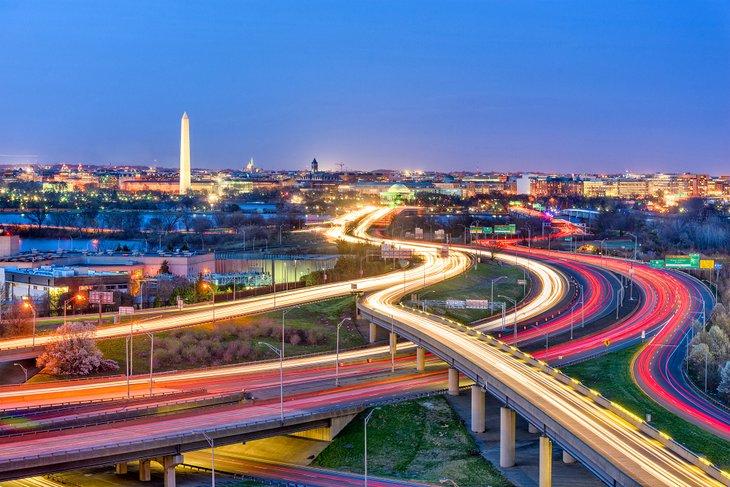 Straßen, die nach Washington D.C. führen