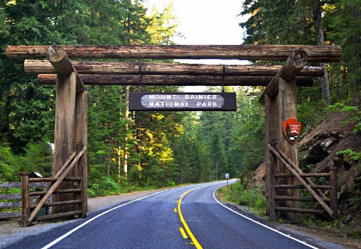 Entrada al Parque Nacional Monte Rainier