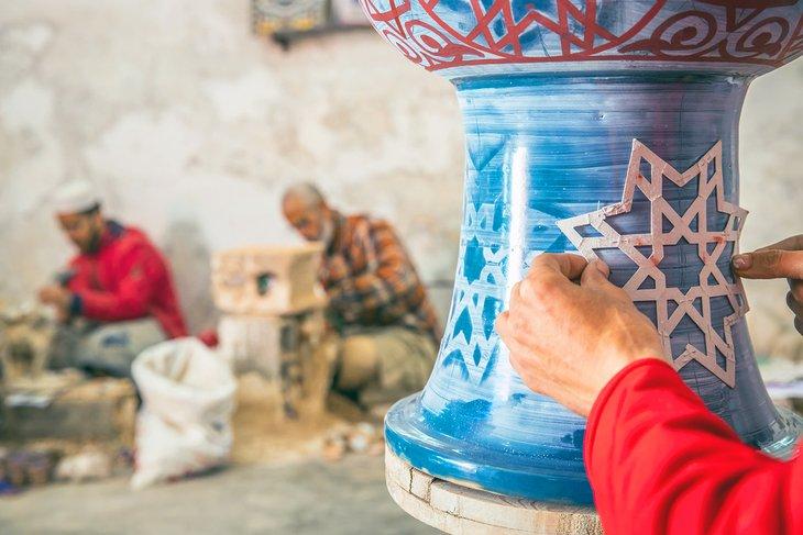 Taller de cerámica Fassi en Fez