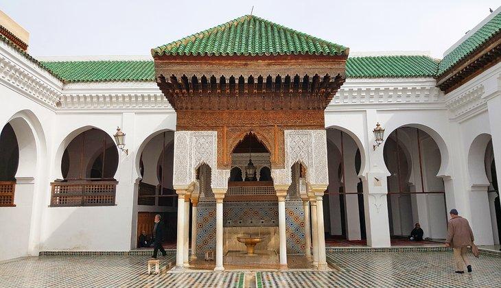 Patio interior de la Mezquita Qaraouiyine