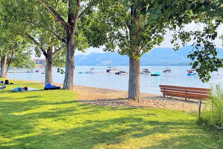 Zone de plage au Island View RV Resort