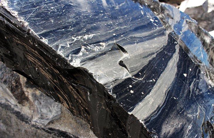 Obsidiana en el sendero