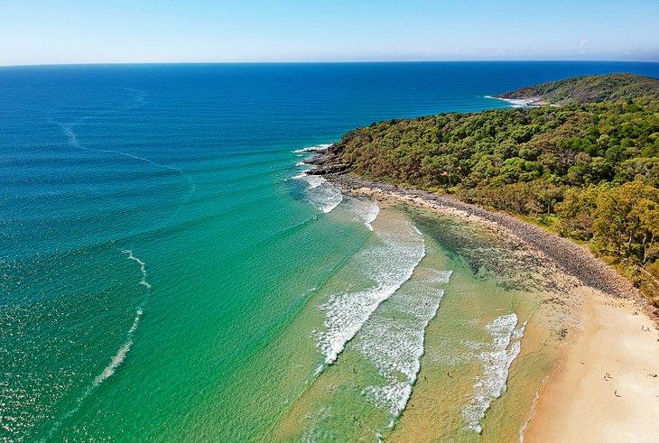 Vista aérea del Parque Nacional Noosa, Sunshine Coast