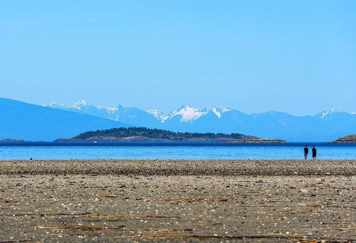 Vista de las Montañas Costeras desde Rathtrevor Beach