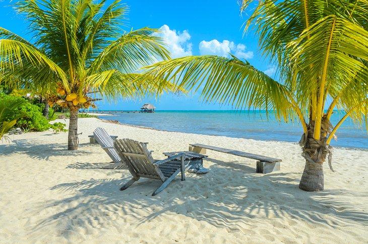 Idyllische Strandansicht von Placencia