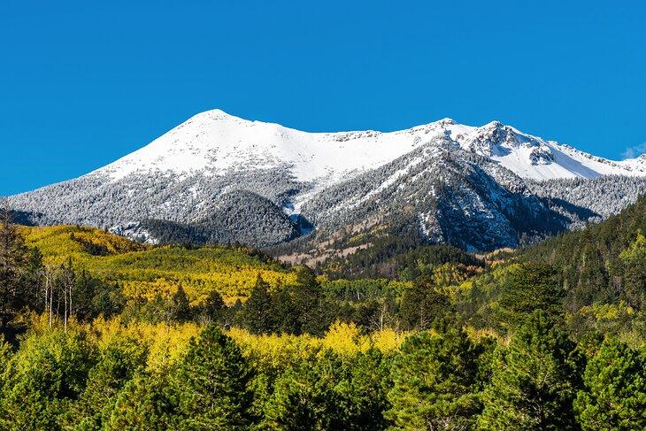 Cumbres nevadas de San Francisco cerca de Flagstaff