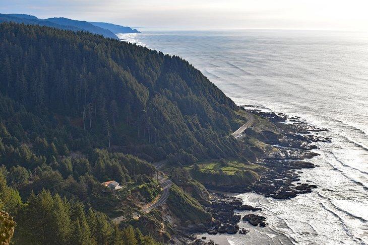 Cabo Perpetua, justo al sur de Yachats