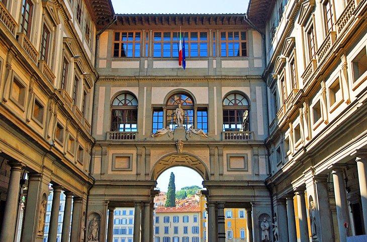 Exterior de la Galería Uffizi