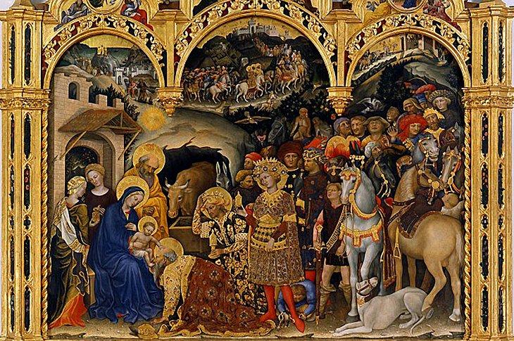 Adoración de los Magos de Gentile da Fabriano