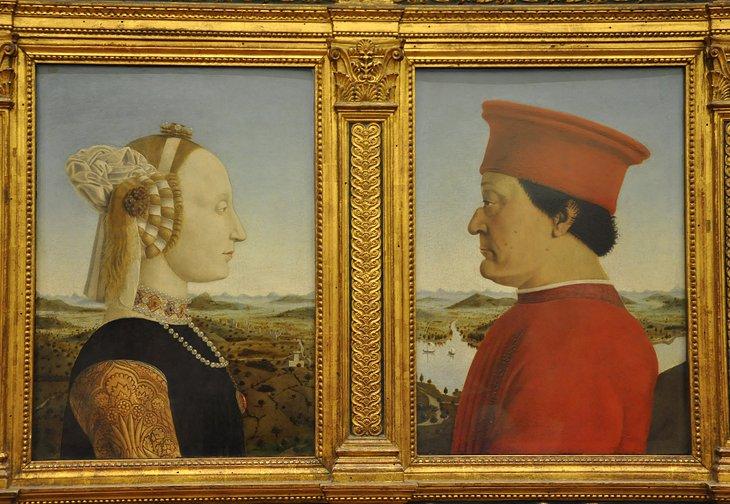 Retratos del Duque y la Duquesa de Urbino de Piero della Francesca