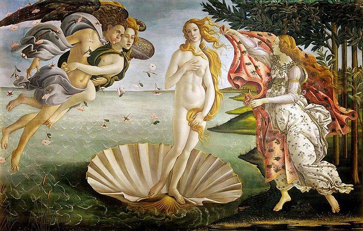 Nacimiento de Venus de Botticelli