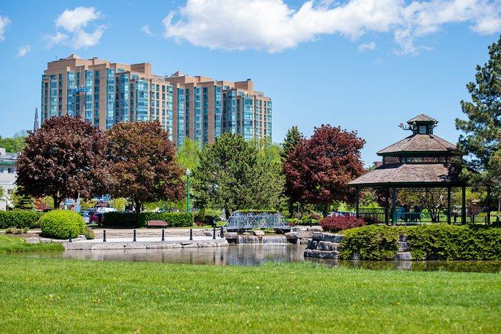 Vue du centre-ville de Barrie