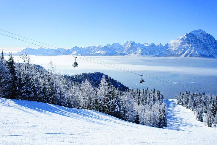 Un hermoso día en Lake Louise Ski Resort