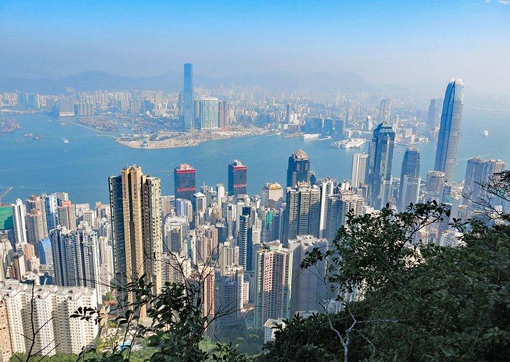 Horizonte de la ciudad desde Victoria Peak
