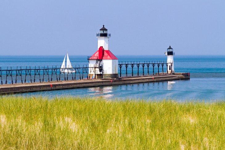 Phare à St. Joseph sur le lac Michigan