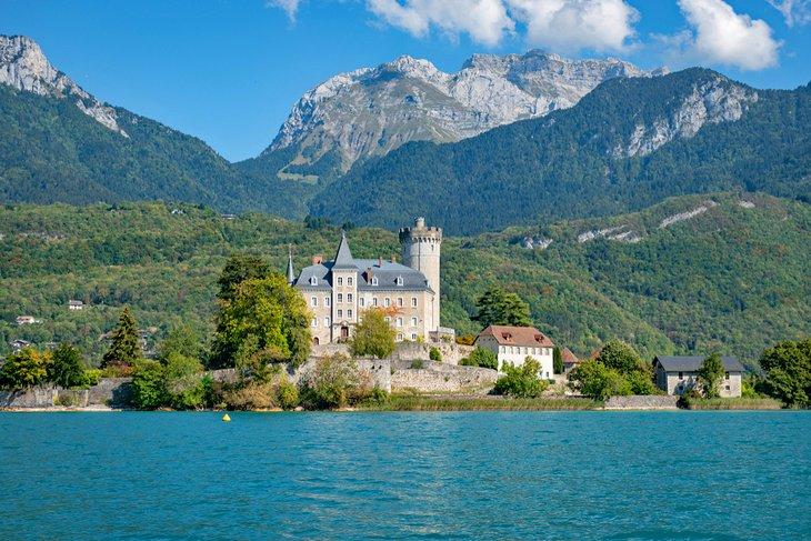 Chateau de Duingt en el Lago de Annecy
