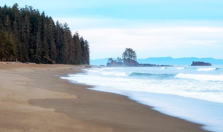 Una playa a lo largo del West Coast Trail