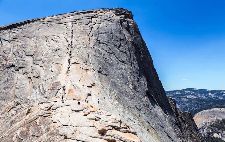 Porción final de la caminata Half Dome