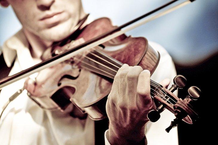 Violinista en el Festival Jazz à Juan