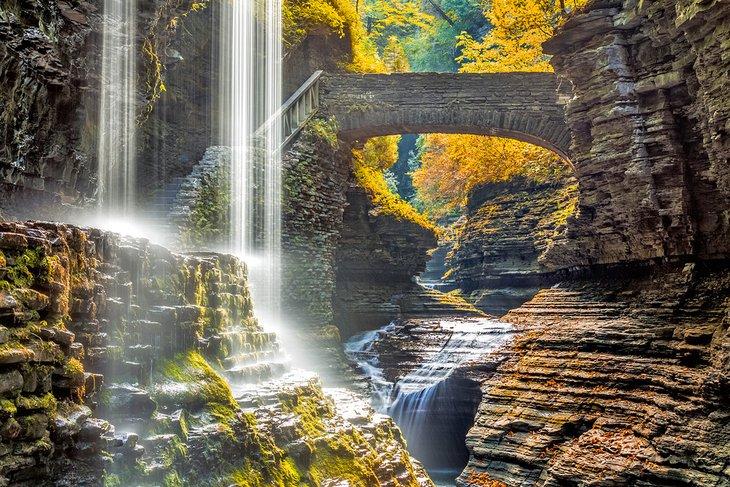Cascadas Rainbow, Parque Estatal Watkins Glen