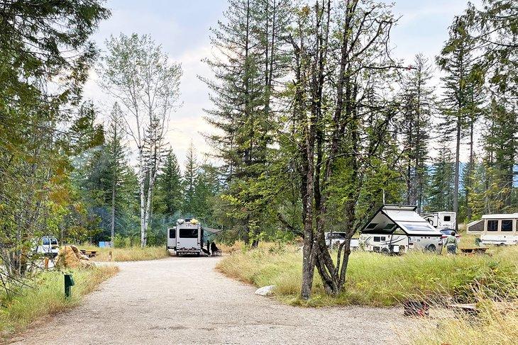 Área RV en Snowforest Campground