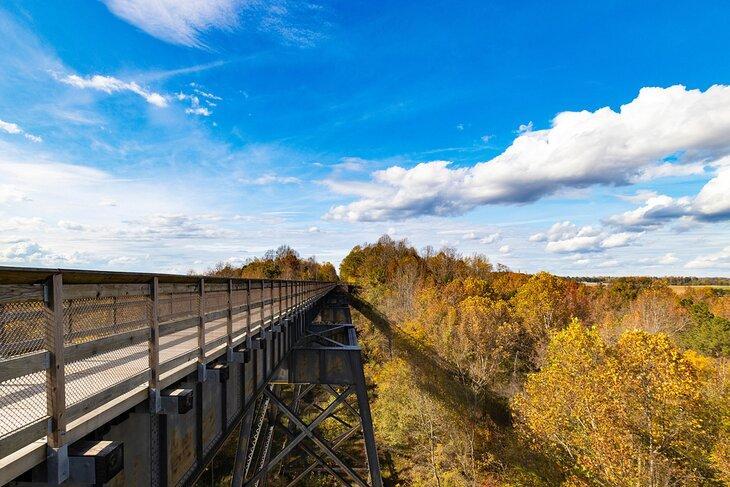 Puente sobre el río Appomattox cerca de Farmville, Virginia