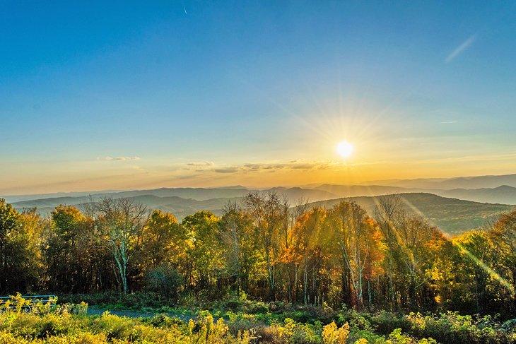Puesta de sol en High Knob, Norton