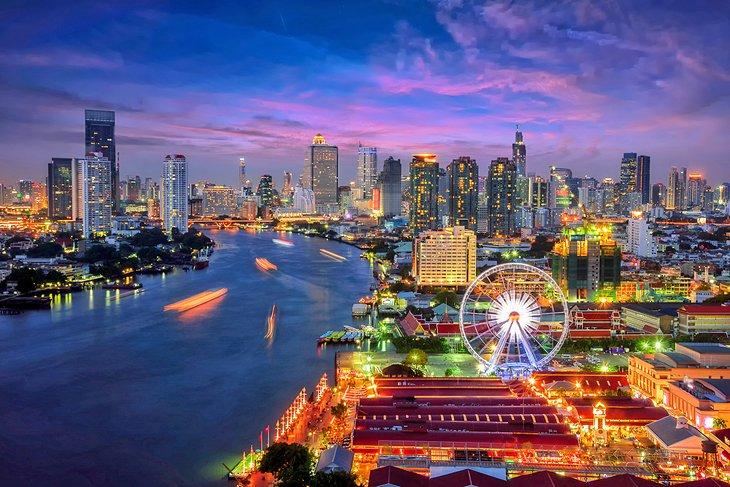 Nachtansicht von Bangkok