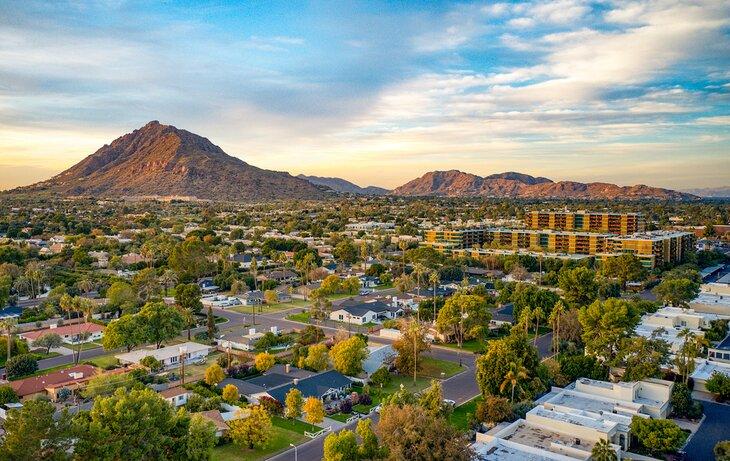Scottsdale, Arizona al atardecer