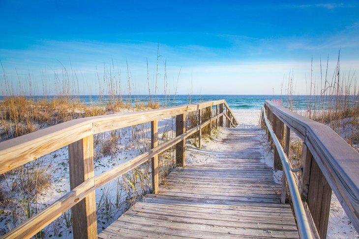 Camino a la playa en Pensacola