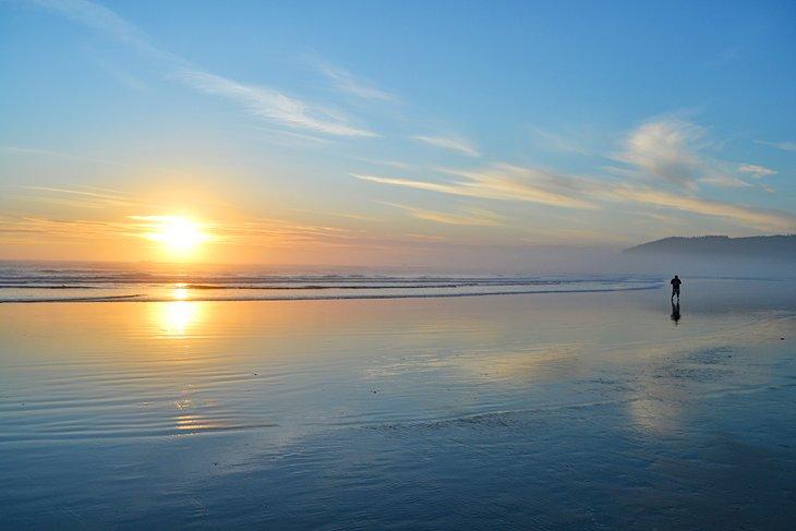 Cannon Beach bei Sonnenuntergang