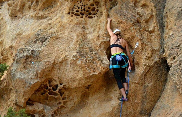 Kletterer im Smith Rock State Park