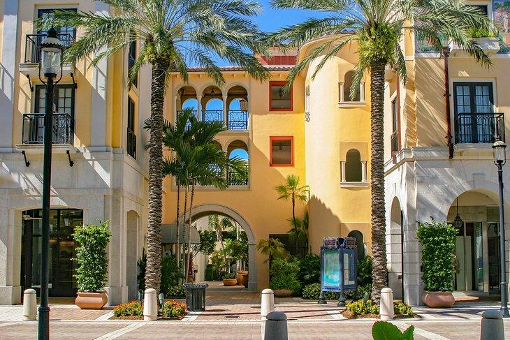 Bunte Gebäude in West Palm Beach
